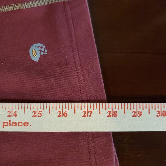 Mountain Hardwear Womens Organic Cotton Long Sleeve Top Size XL Thumbholes Red - Picture 12 of 12